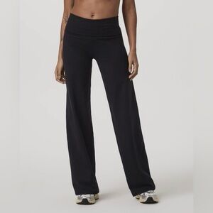 Vuori  Women Granite Foldover Straight Leg Black Sz  XL Dc